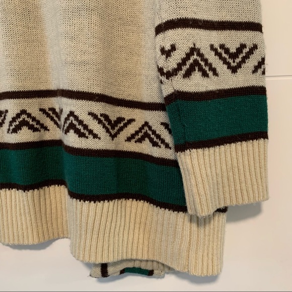 Pink Owl | Open Front Patterned Knit Sweater - Picture 12 of 14